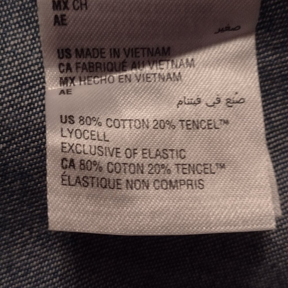 On 34th midi sweet heart neck jean dress with pockets. Size S - Picture 5 of 5